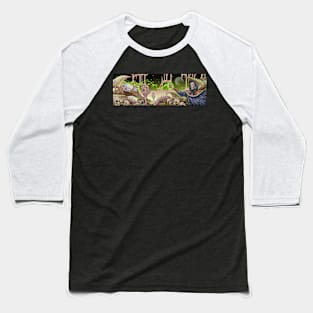 Skull WIZARD Baseball T-Shirt